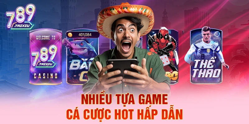 Đa dạng tựa game cá cược tại xo88